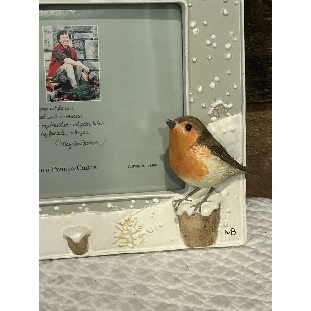 Hallmark‎ Marjolein Bastin Picture Frame Natures Sketcbook 4x6 Birds New